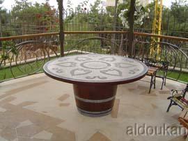 mosaic table